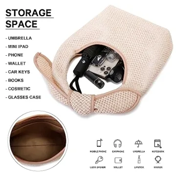 Queenoris Summer Straw Bag for Women Stylish Tote