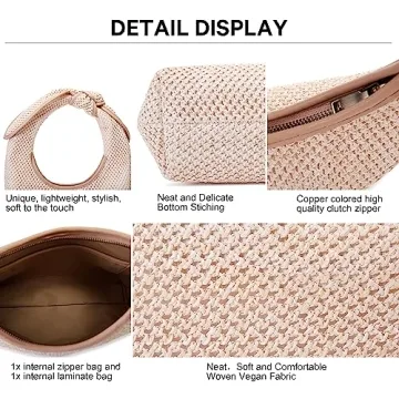 Queenoris Summer Straw Bag for Women Stylish Tote