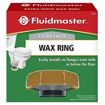 Fluidmaster 7513 Extra Thick Wax Toilet Gasket - Leak-Free