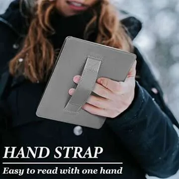 Aippdo Case for 6.8” Kindle Paperwhite 11th Generation 2021- Premium Lightweight Book Cover with Auto Wake/Sleep for Kindle Paperwhite 2021 Signature (Z-Composition Book Black)