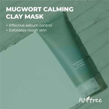 IsNtree Mugwort Calming Clay Mask 100ml, 3.38 fl.oz | Sebum Control | Pore Tightening | Exfoliates R...