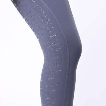 Harrison Howard Women's Full Seat Silicon Grip Equestrian Breeches Horse Riding Tights High Waisted Leggings for Women Blue Medium