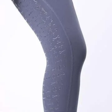 Harrison Howard Women's Full Seat Silicon Grip Equestrian Breeches Horse Riding Tights High Waisted Leggings for Women Blue Medium