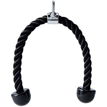 Amazon Basics Weight Machine Accessories, Double D Row Handle Cable Attachment