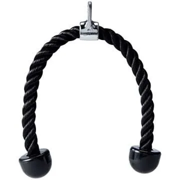 Amazon Basics Weight Machine Accessories, Double D Row Handle Cable Attachment