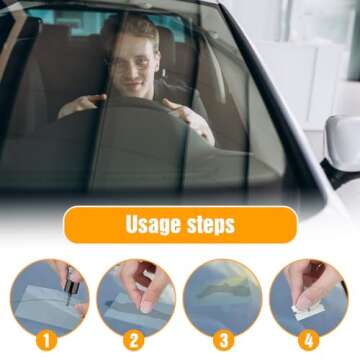 Windshield Crack Repair Kit, 2025 Upgrade Glass Cracks Gone Repair Kit, New Premium Car Windshield Crack Repair Fluid for Automotive Windscreen Tool, Quick Fix Windshield & Glass Repair Tools (1 Set)