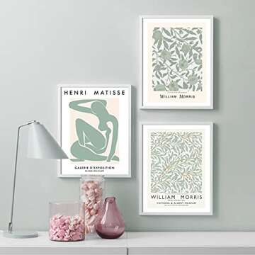 Sage Green Decor, Canvas Prints Sage Green Room Decor, Sage Green Wall Decor - Posters Set of 3 - 8x10 in - Unframed