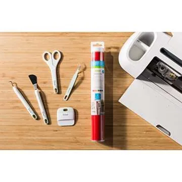 Cricut Maker Bundle Champagne with Tools & Vinyl Sampler