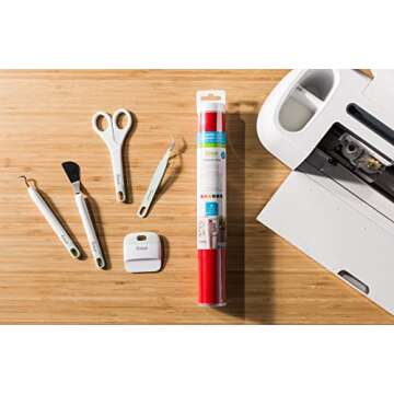 Cricut Maker Bundle Champagne with Tools & Vinyl Sampler