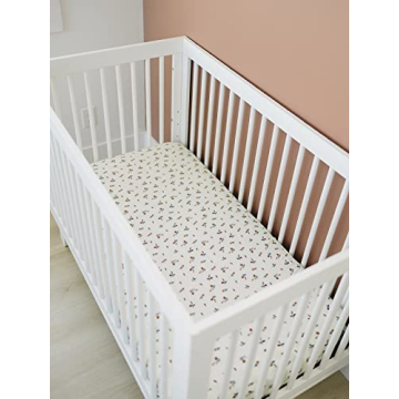 Mebie Baby Soft Muslin Crib Sheet - Breathable Nursery Bedding