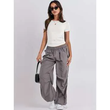 ANRABESS Women’s Short Sleeve Summer T Shirts Crew Neck Slim Fit Basic Tee 2025 Going Out Crop Tops Y2k Outfits White Small