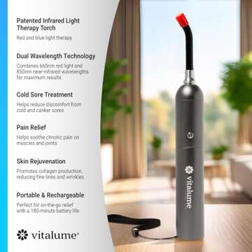 Vitalume Red Light Therapy Wand – Advanced Cold Sore & Joint Pain Treatment