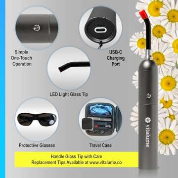 Vitalume Red Light Therapy Wand for Cold Sore Relief