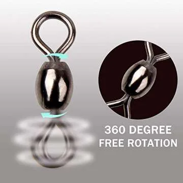 Fishing Crane Barrel Swivels - 300pcs High Strength Connectors