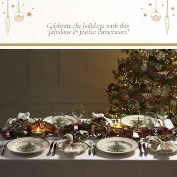 Spode Christmas Tree Cheese Spreaders - Holiday Kitchen Cutlery