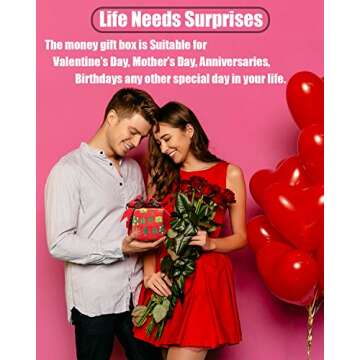 JSUPMKJ Money Box for Cash Gift - Fun & Unique Gifting Solution