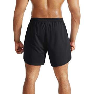 NELEUS Men's 2 in 1 Running Shorts - Activewear with Pockets