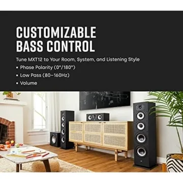 Polk Monitor XT12 Powered Sub for Home Theater Bass