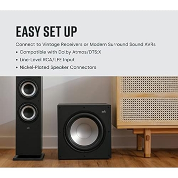 Polk Monitor XT12 Powered Sub for Home Theater Bass