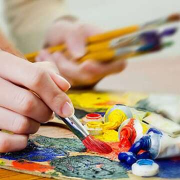 Paul Rubens Oil Paint, 18 Bright Oil Colors with High Saturation, 50ml Large Capacity Tubes, Faster Drying Time with Creamy Texture and Consistency for Artists, Students, Beginners