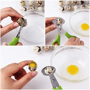 Effortless Quail Egg Cutting with Calary Shears