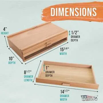 Versatile 3-Drawer Storage Box for Art Supplies