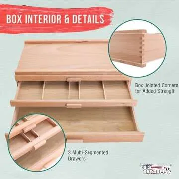 Versatile 3-Drawer Storage Box for Art Supplies
