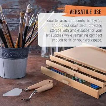 Versatile 3-Drawer Storage Box for Art Supplies