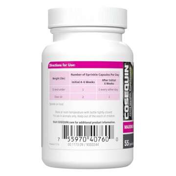 Nutramax Laboratories Cosequin Joint Health Supplement for Cats - With Glucosamine and Chondroitin, 2 Pack, 110 Total Capsules