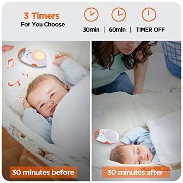 SOAIY Owl Baby Sleep Soother with Night Light and Timer