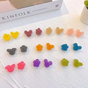 20 Pcs Velvet Mini Hair Clips Flower Clips Butterfly Hair Clips Heart Hair Clip Rose Claw Clips 90s Hair Accessories for Girls Women School Party Gifts Assorted Color