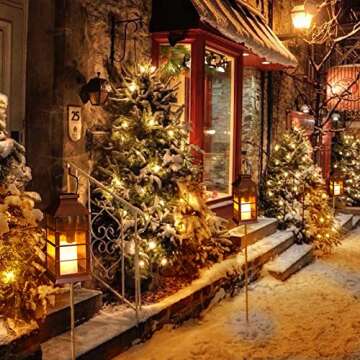 Charming 2 Pack Solar Lanterns for Outdoor Decor