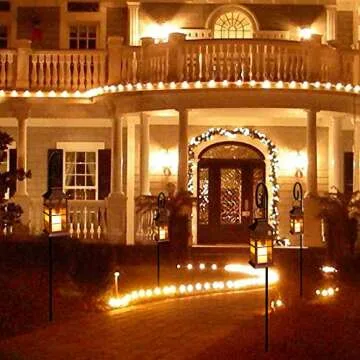 Charming 2 Pack Solar Lanterns for Outdoor Decor