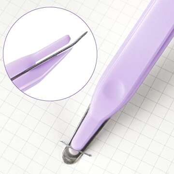 ZZTX 3 PCS Professional Magnetic Staple Remover Puller Rubberized Staples Remover Staple Removal Tool for School Office Home(Blue, Pink, Purple)