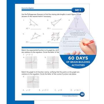 Summer Bridge Activities 8th to 9th Grade Workbooks All Subjects, Middle School Books With Math, Reading Comprehension, Science, Fitness, Social Studies, Writing Practice, and Flash Cards
