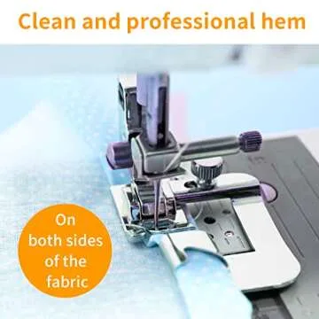 ANYQOO Rolled Hem Pressure Foot Set for Low Shank Machines