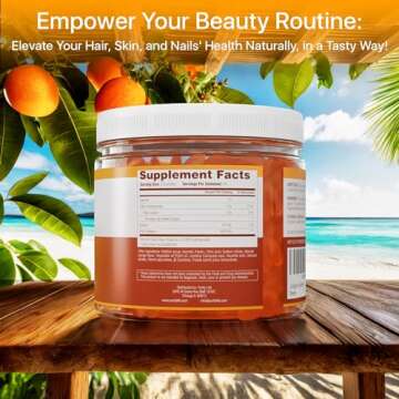Sugar-Free Marine Collagen Gummies (90 Collagen Chews) Potent 500mg Collagen Gummy for Hair Growth, ...