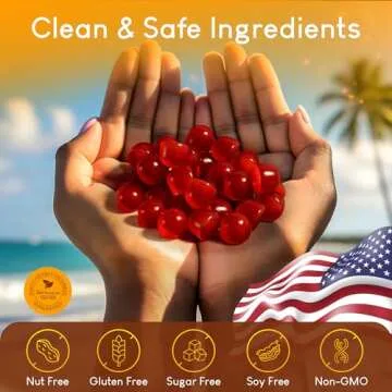 Sugar-Free Marine Collagen Gummies (90 Collagen Chews) Potent 500mg Collagen Gummy for Hair Growth, Healthier Skin & Nails, Pore Reducer & Elasticity Hydrolyzed, Gluten Free, Non-GMO, Orange Flavor