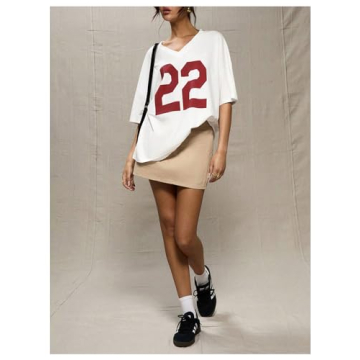 Soly Hux Oversized Jersey Shirt for Women - Summer Style