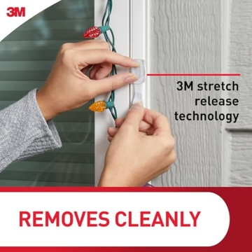 Command Outdoor Light Clips - Weather Resistant and Clear Clips