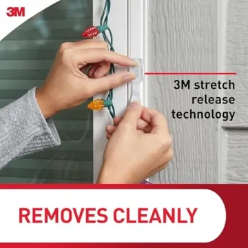 Command Outdoor Light Clips - Weather Resistant and Clear Clips