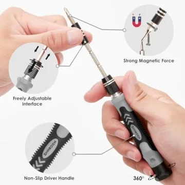 SHARDEN 122 in 1 Precision Screwdriver Set for Electronics