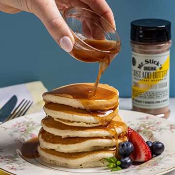 Mr. Stick’s Original “Just Add Butter” Cinnamon Sugar Blend - Delicious Breakfast Seasoning - Butter Seasoning for Pancake, French Toast, Waffle - Cinnamon Sugar Bacon Dip or Muffin Spread - 7 Oz