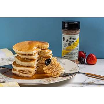 Mr. Stick’s Original “Just Add Butter” Cinnamon Sugar Blend - Delicious Breakfast Seasoning - Butter Seasoning for Pancake, French Toast, Waffle - Cinnamon Sugar Bacon Dip or Muffin Spread - 7 Oz
