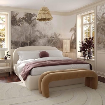 Tov Furniture Bara Velvet Queen Bed – Luxury and Comfort Combined