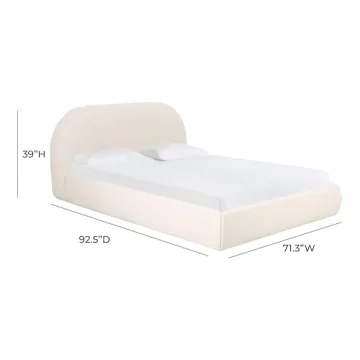 Tov Furniture Bara Velvet Queen Bed – Luxury and Comfort Combined