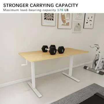 Win Up Time Adjustable Height Crank Stand Up Desk