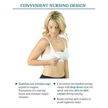Pump&Nurse Seamless Nursing Cami with Built-in Hands-Free Pumping Bra, Nude 2X