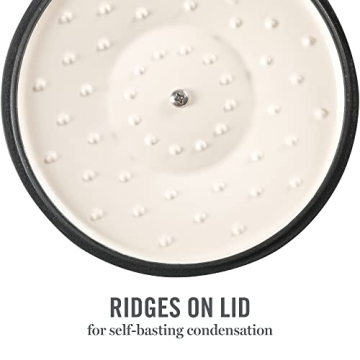 Martha Stewart 7 QT Enamel Cast Iron Dutch Oven for All Cooking