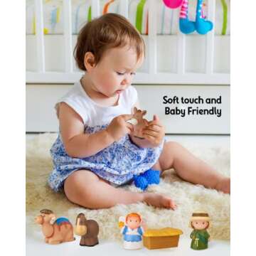 Nativity Set for Kids | 25 Piece Christmas Playset